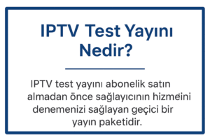 IPTV Test Yayını