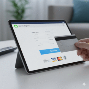 IPTV satın al ucuz ve güvenilir ödeme: Kredi kartıyla güvenli işlem ve 3D Secure onayı.